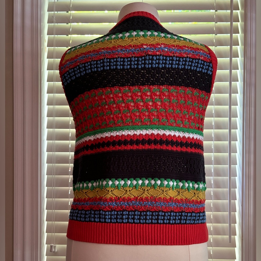 Mango Multicolor Knit Sleeveless Sweater Vest - Picture 8 of 13